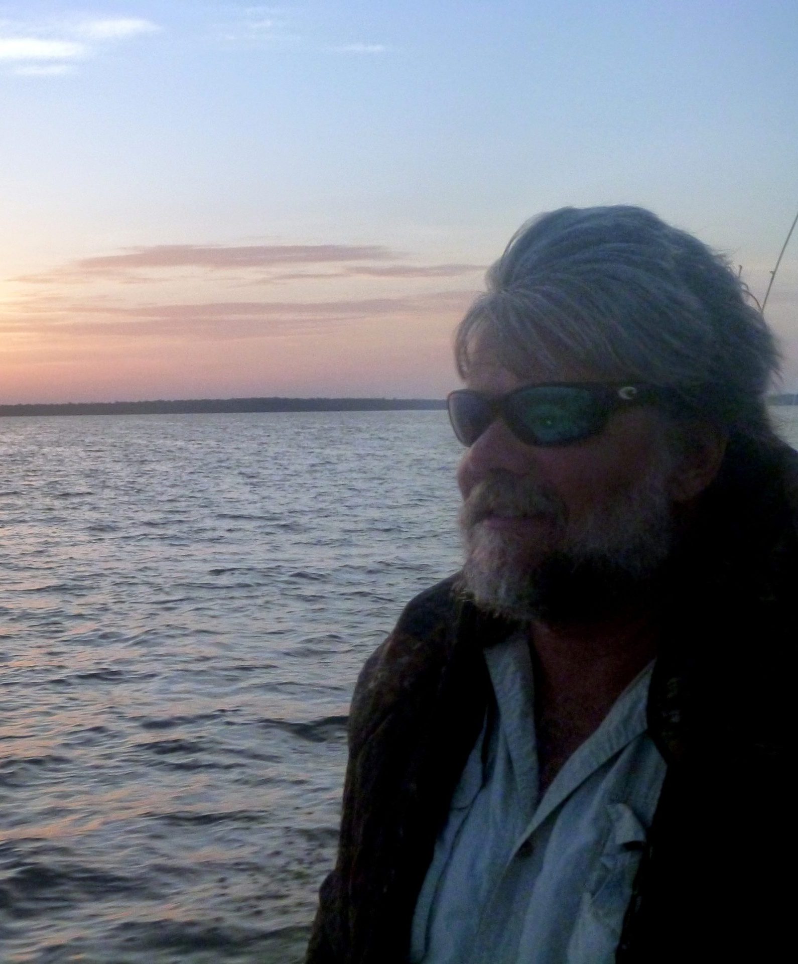 Darren Rumbold with the ocean in the background