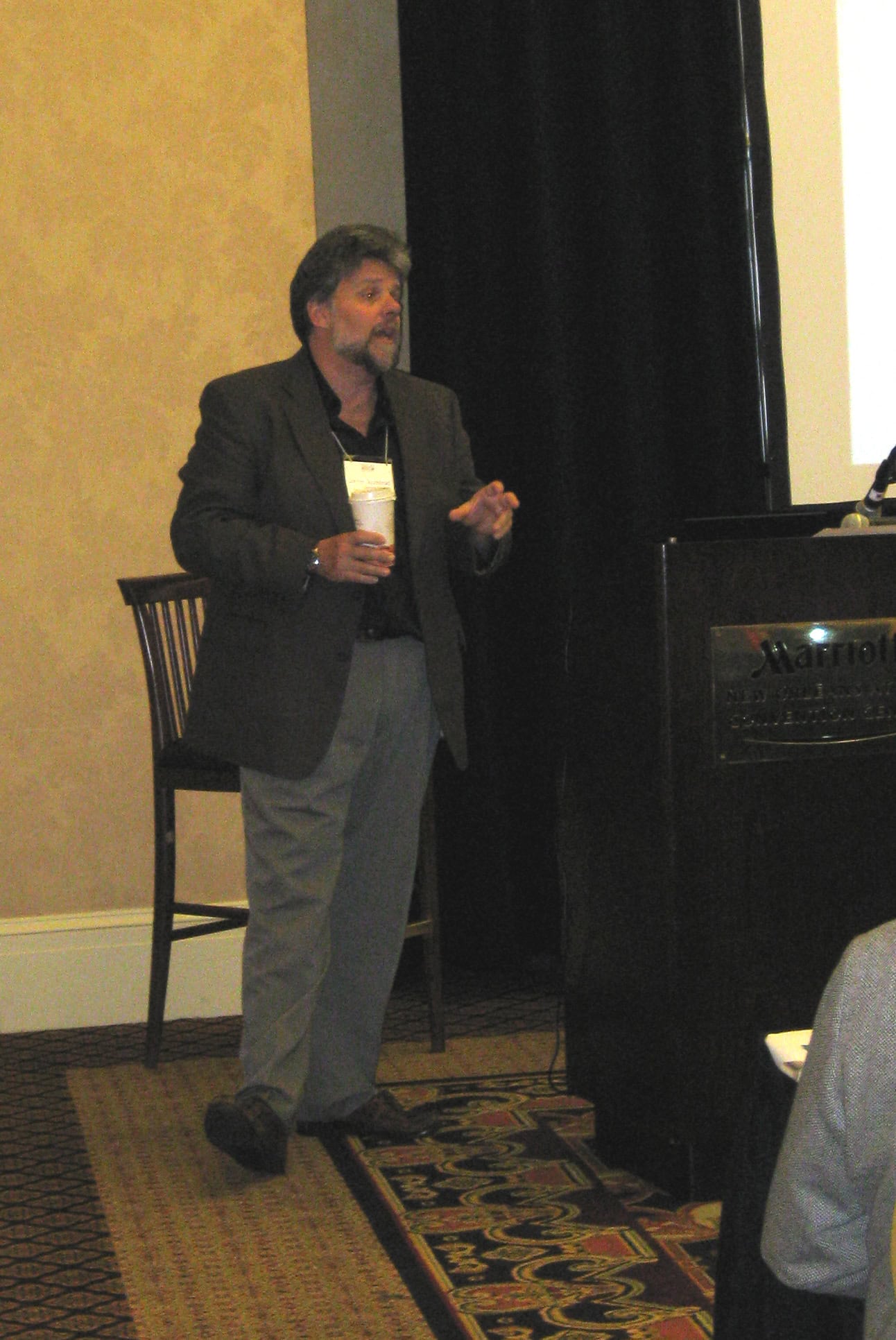 Darren Rumbold speaking